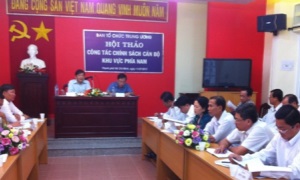 Ban Tổ chức Trung ương: Hội thảo công tác chính sách cán bộ khu vực phía Nam